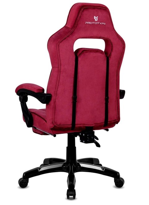 Fotel obrotowy do biurka TITAN BURGUNDY ALCANTARA PRO