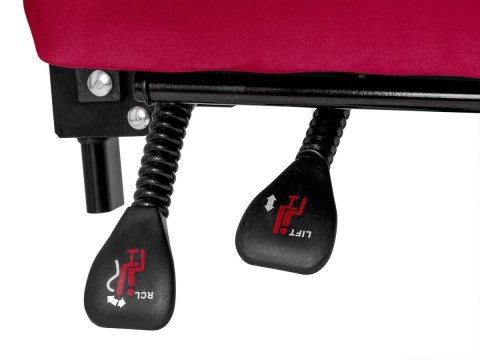 Fotel obrotowy do biurka TITAN BURGUNDY ALCANTARA PRO