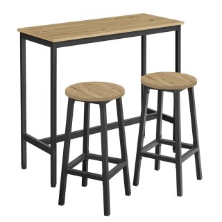 Stół Barowy + 2 Taborety - artisan - LBT219B88