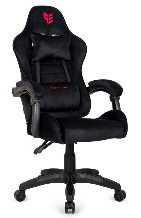 Fotel obrotowy gamingowy ENZO XL BLACK ALCANTARA