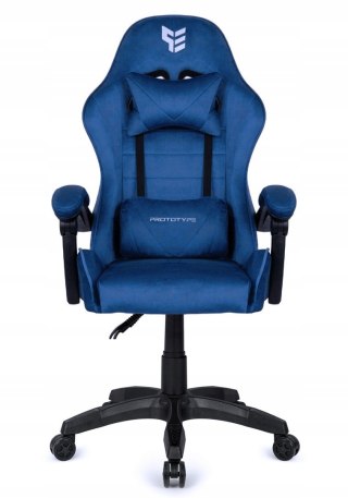 Fotel obrotowy gamingowy ENZO XL BLUE ALCANTARA