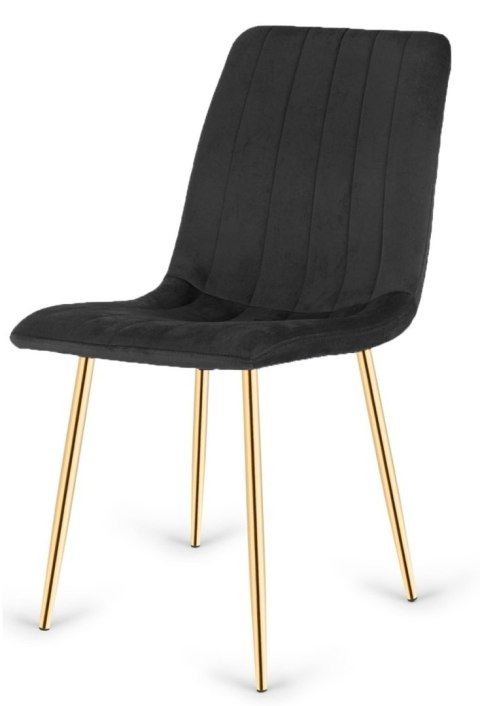 Krzesła tapicerowane AURORA VELVET GOLD zestaw 4 sztuk kolory do wyboru