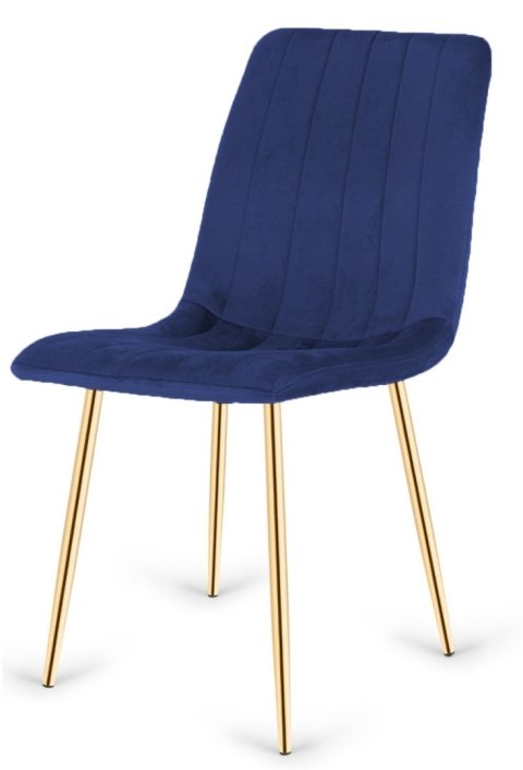 Krzesła tapicerowane AURORA VELVET GOLD zestaw 4 sztuk kolory do wyboru