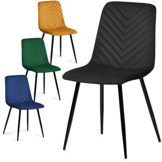 Krzesła tapicerowane TRIO VELVET zestaw 4 sztuk kolory do wyboru