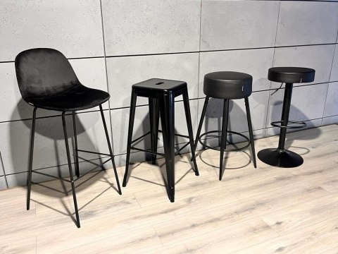 Krzesło barowe AVA BROWN PU hoker BAR II GATUNEK