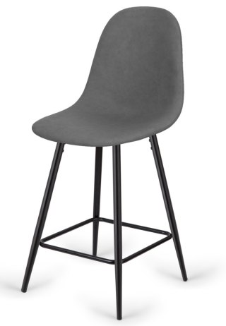 Krzesło barowe AVA GREY PU hoker BAR