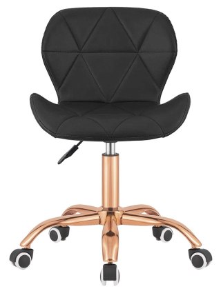 Krzesło obrotowe VASTO OFFICE PU BLACK ROSE GOLD
