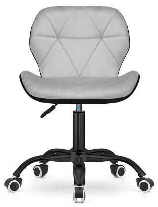 Krzesło obrotowe VASTO OFFICE VELVET BLACK + GREY SMOKE