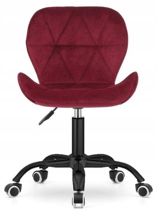 Krzesło obrotowe VASTO OFFICE VELVET BURGUNDY SMOKE