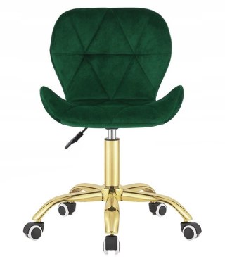 Krzesło obrotowe VASTO OFFICE VELVET FOREST GREEN GOLD