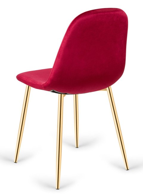 Krzesło tapicerowane GIULIA VELVET BURGUNDY GOLD II GATUNEK