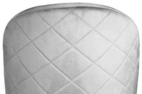 Krzesło tapicerowane GLORIA LIGHT GREY VELVET OUTLET