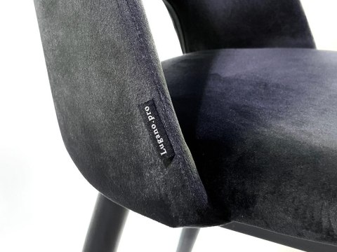 Krzesło tapicerowane GOTI BLACK VELVET II GATUNEK