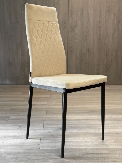 Krzesło tapicerowane VALVA CARO VELVET BEIGE