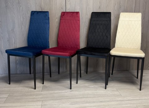 Krzesło tapicerowane VALVA CARO VELVET BEIGE