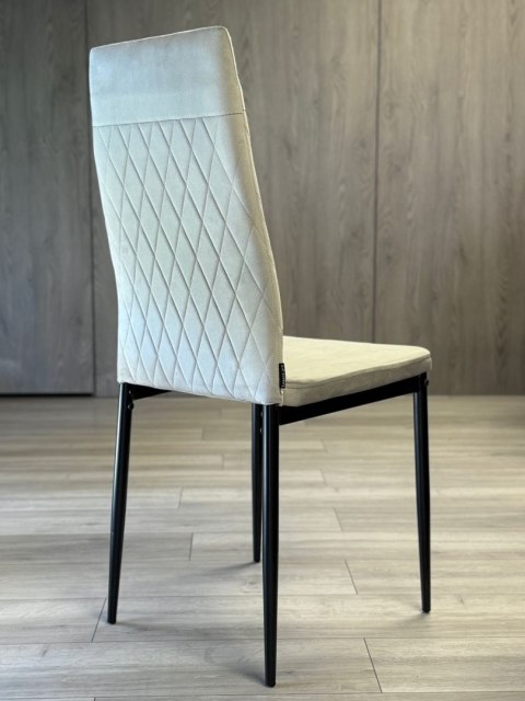 Krzesło tapicerowane VALVA CARO VELVET GREY