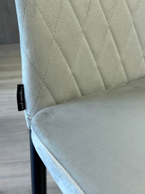 Krzesło tapicerowane VALVA CARO VELVET GREY