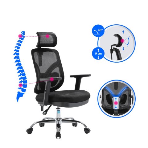 Fotel biurowy ergonomiczny ANGEL obrotowy jOkasta