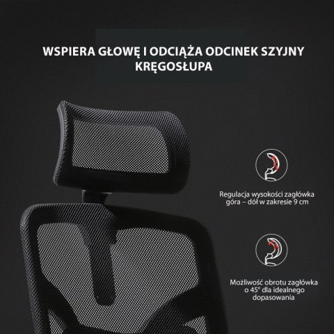 Fotel biurowy ergonomiczny ANGEL obrotowy jOkasta