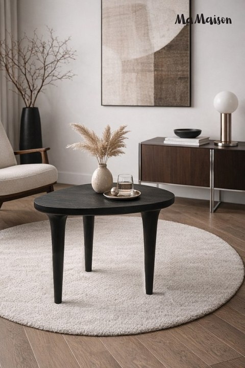 MaMaison MaMaison stolik LAMINAR 49 czarny / drewno