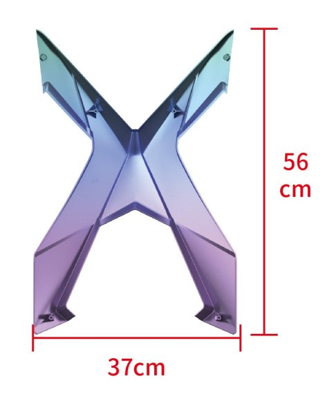 Tylna osłona "X" Angel XDekor Różowo Niebieski