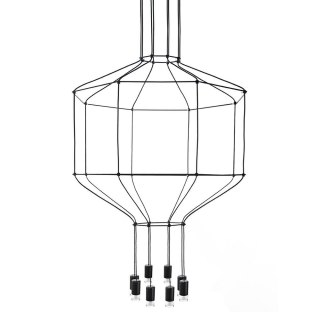 Produkt wycofany MOOSEE lampa wisząca FLUSSO 8 czarna