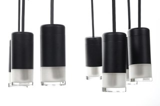 Produkt wycofany MOOSEE lampa wisząca FLUSSO 8 czarna