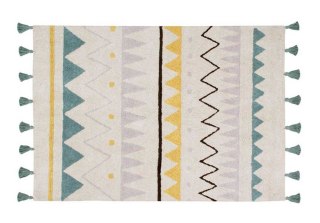 Dywan bawełniany Azteca Natural Vintage Azul 120x160 cm