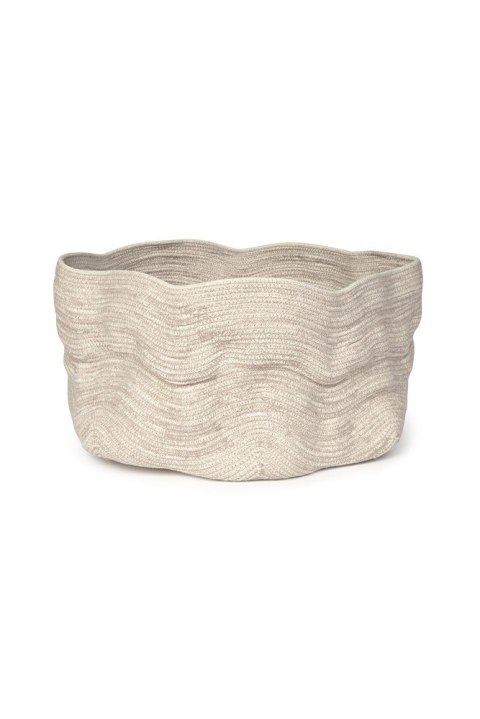 Kosz Duży Bawełniany Stonewashed Wide Natural