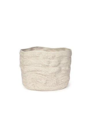 Kosz Mały Bawełniany Stonewashed Tall Natural