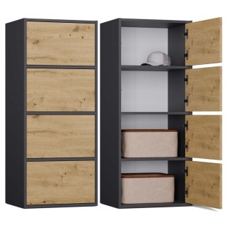 Komoda ALMA ANTRACYT DĄB ARTISAN