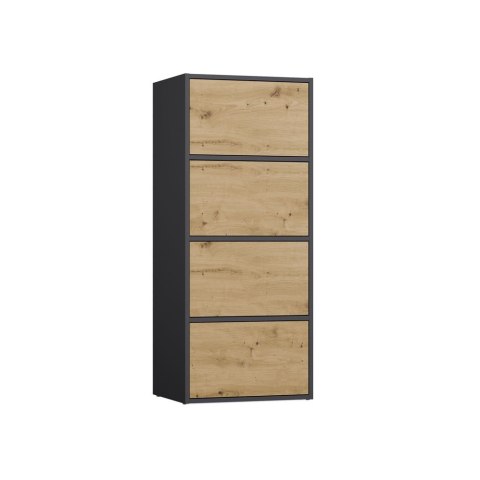 Komoda ALMA ANTRACYT DĄB ARTISAN
