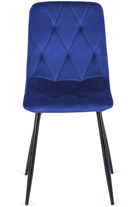 Krzesło tapicerowane BORGO VELVET BLUE SMOKE