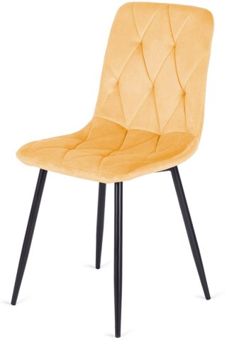 Krzesło tapicerowane BORGO VELVET MUSTARD SMOKE