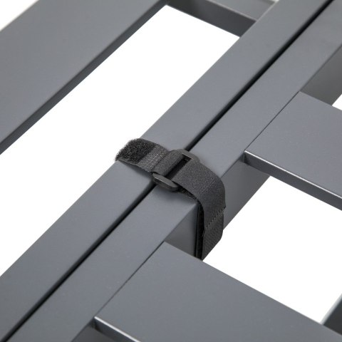 Zestaw Mebli Ogrodowych MARBELLA z Sofą Narożnikiem i Stolikiem SZARY