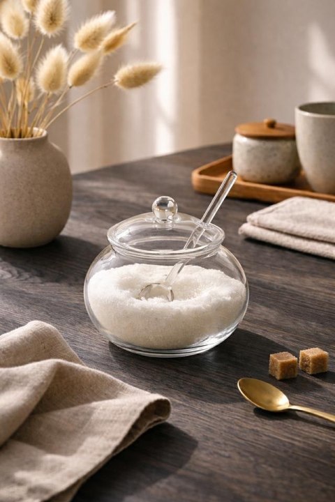 SHP Mini cukiernica z łyżeczką SHP JAR transparentna