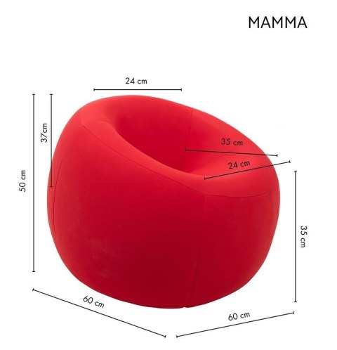King Home Pufa MAMMA czerwona