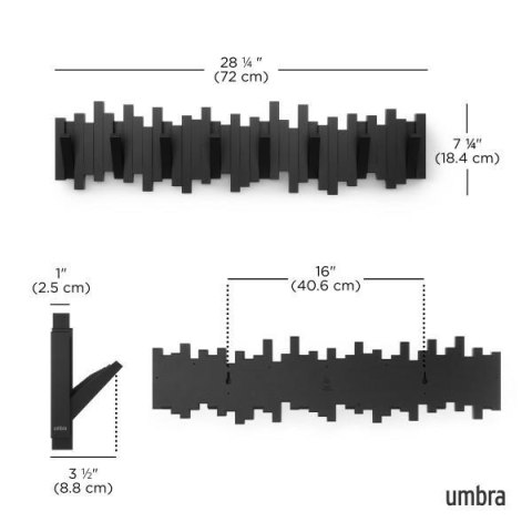 Umbra UMBRA wieszak na ubrania STICKS 8 czarny