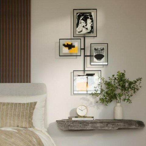 Umbra UMBRA zestaw 4 ramek na zdjęcia FLUTE WALL czarny