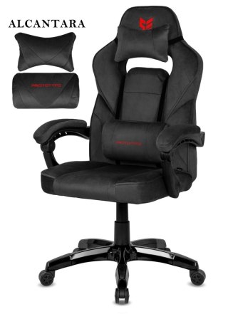 Fotel obrotowy do biurka TITAN BLACK ALCANTARA BASIC