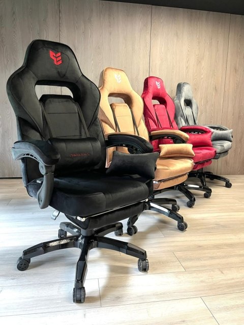 Fotel obrotowy do biurka TITAN BLACK ALCANTARA BASIC