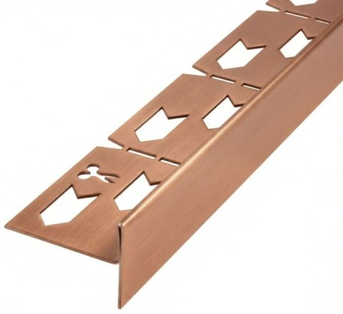 LISTWA SPADKOWA MIEDŹ SZCZOTKOWANA 100 cm PRAWA