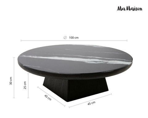 MaMaison MaMaison stolik kawowy DOVER 100 czarny