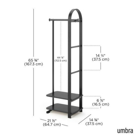 Umbra UMBRA wieszak na ubrania BELLWOOD czarny